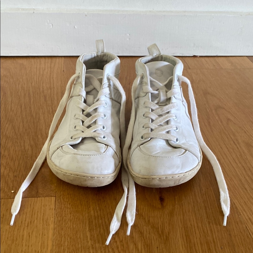 Barefoot White High-Top Sneakers